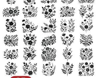 Peonies svg bundle, Peony svg, Peonies Bouquet svg, Floral Arrangement svg, Wedding Flowers svg, Peony Flower, Commercial cutting files