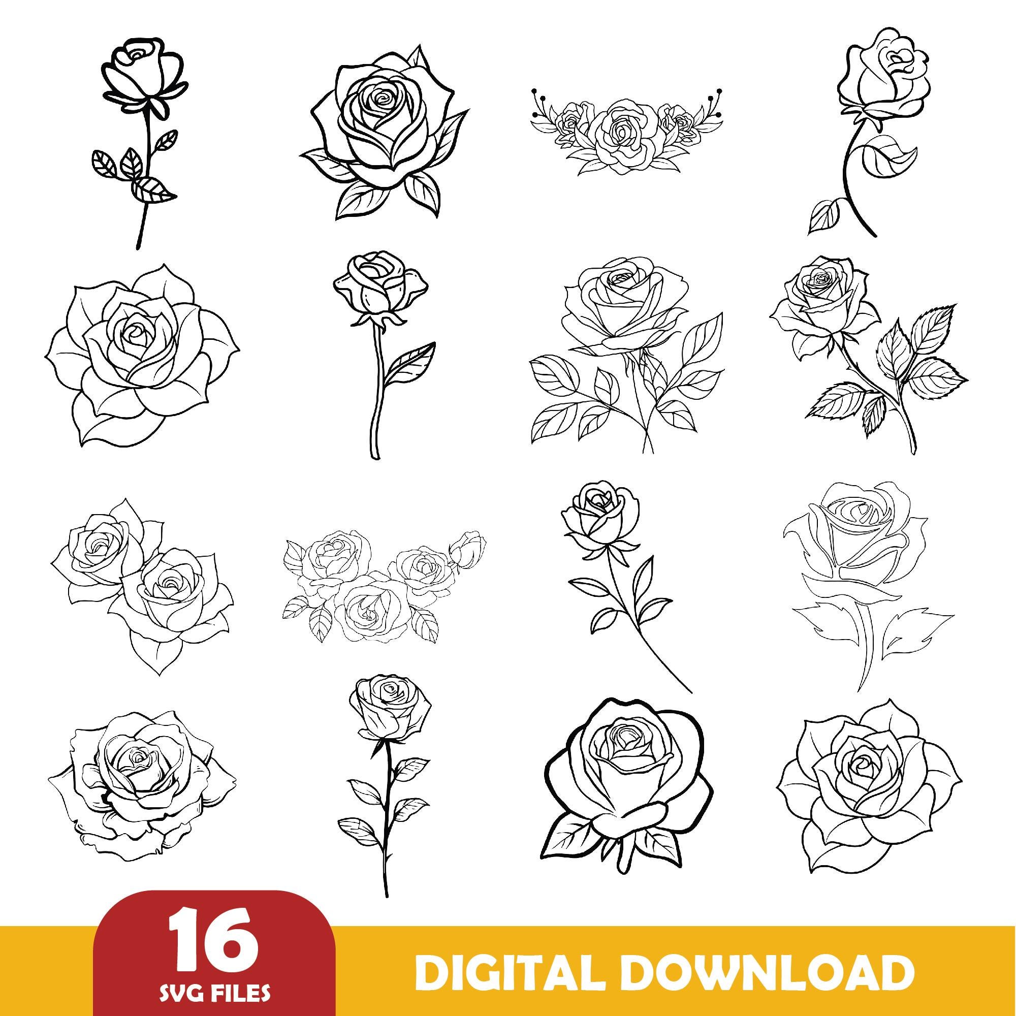 Floral Svg Bundle, Flower Svg Bundle, Flowers Bundle SVG, Wildflower ...