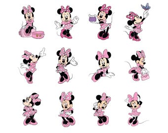 Minnie Mouse Svg, Minnie Mouse Png, Minnie Mouse pdf, Instant Download