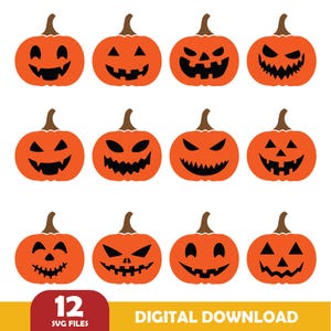 Pumpkin SVG Bundle, Pumpkin SVG, Pumpkin Vector, Halloween Svg, Pumpkin Shirt svg,Fall Clipart,Autumn Clipart,Cut File for Cricut,Silhouette