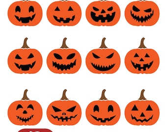 Bundle SVG citrouille, citrouille SVG, vecteur citrouille, Halloween Svg, citrouille chemise svg, clipart automne, clipart automne, fichier de coupe pour Cricut, Silhouette