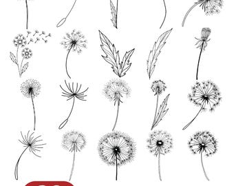 Löwenzahn SVG, Löwenzahn SVG-Bundle, Löwenzahn Vektor, Löwenzahn Cricut, Löwenzahn Clipart, Löwenzahn-Dateien für Cricut, Silhouette, Clip Art