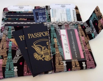 Dollbirdies Family Size Passport Wallet, Family Wallet, Travel Wallet, Passport Wallet, Passport Cover