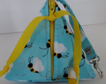 Dollbirdies Original Paci Pod, Paci Pouch, Triangle Pouch, Pyramid Pouch, Diaper Bag Pouch