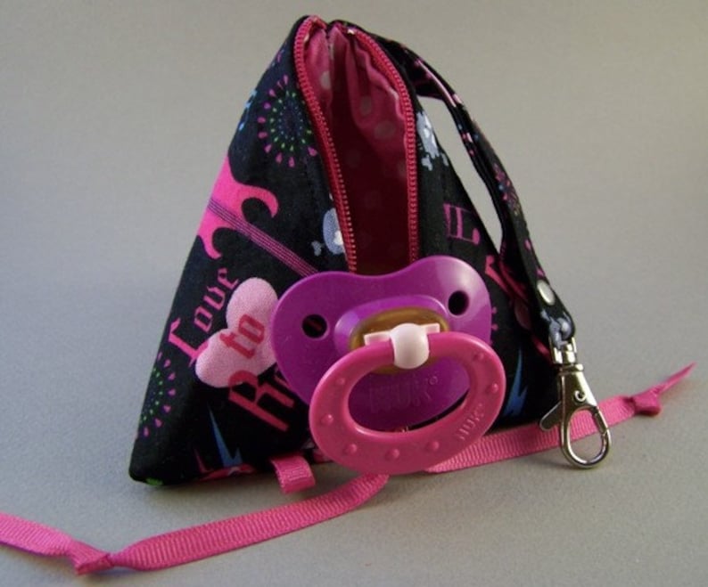 Original Pacifier PyramidCoin PurseJewelry BagSmall ItemGift PouchTriangle Pod Pouch