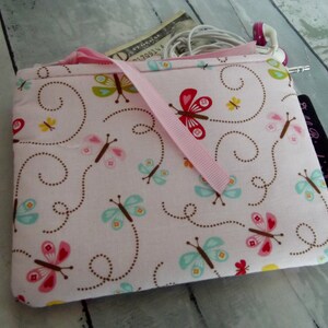 Dollbirdies Original Mini Coin Pouch, Coin Purse, Gift Card Pouch, Diaper Bag Pouch, Hearing Aid Pouch, Charging Cord Pouch