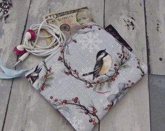 Dollbirdies Original Mini Coin Pouch, Coin Purse, Charging Cord Pouch, Hearing Aid Pouch, Zipper Pouch, Diaper Bag Pouch