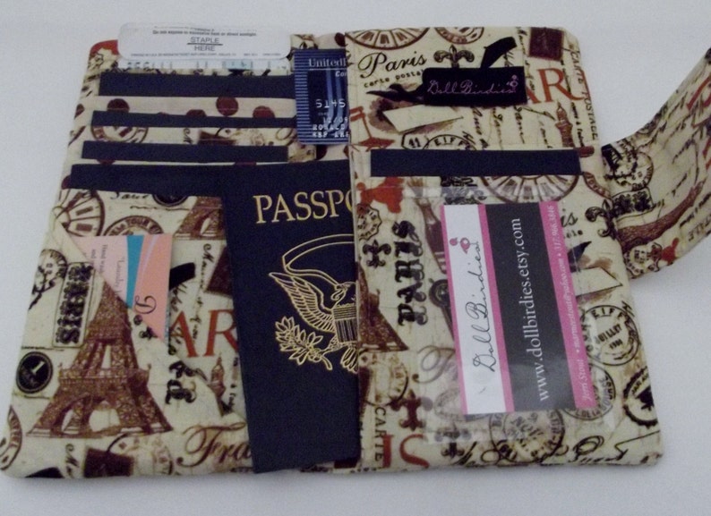 Dollbirdies Family Size Passport Wallet, Family Travel Wallet image 3