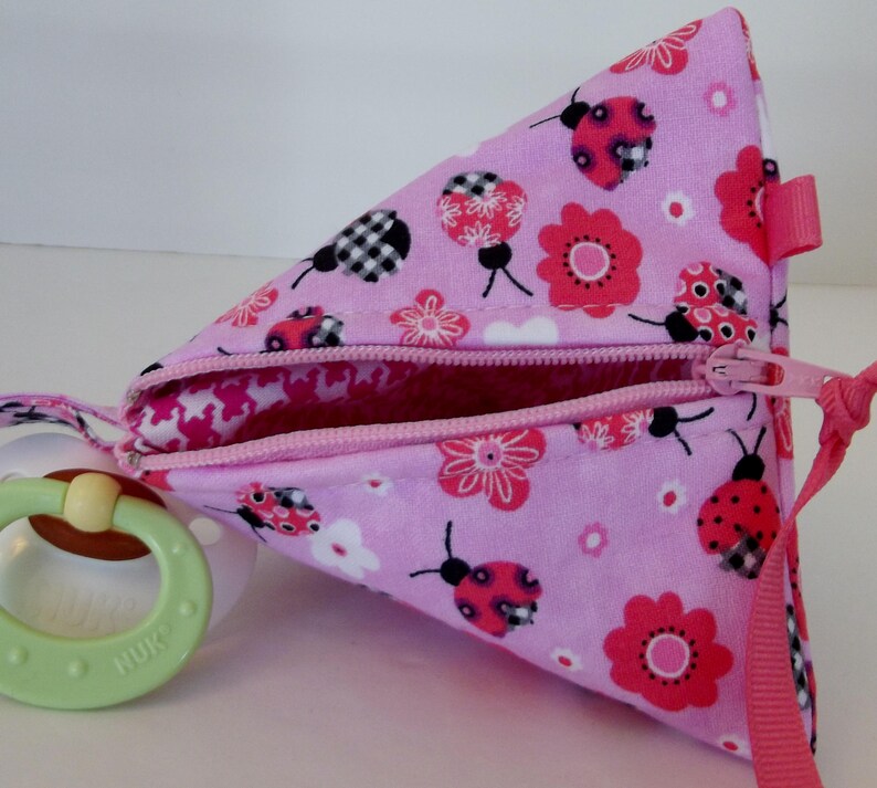 Triangle Pouch Dollbirdies Original Pacifier Pouch Pacifier Case Diaper Bag Accessory Knitting Pouch Pyramid Pouch Coin Pouch