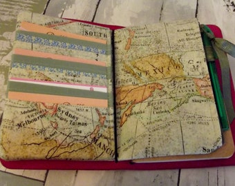 Dollbirdies Original Fieldnote/Pocket Size Traveler Notebook Insert, Fieldnote Wallet, Pocket TN Insert, Travel Wallet