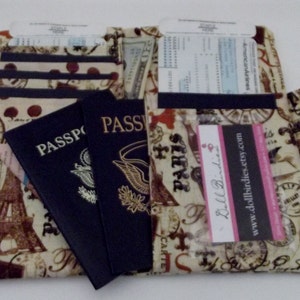 Dollbirdies Family Size Passport Wallet, Family Travel Wallet image 5