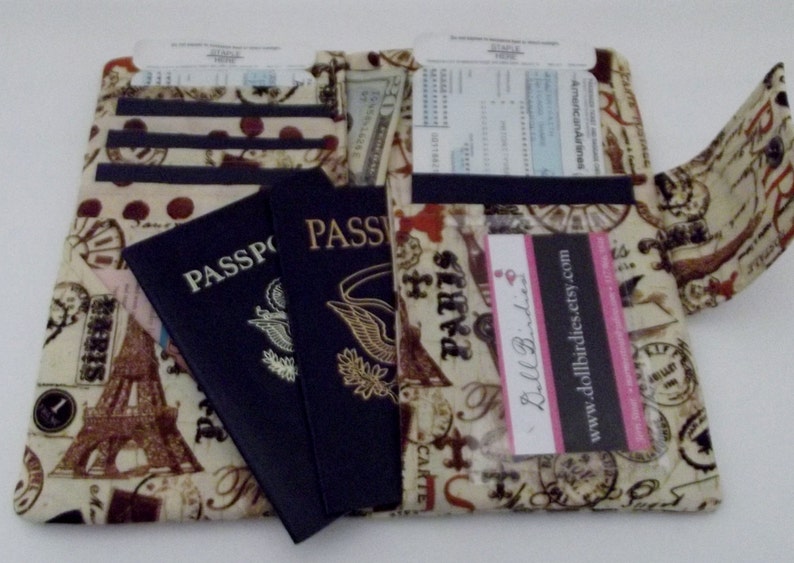 Dollbirdies Family Size Passport Wallet, Family Travel Wallet image 5