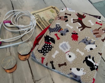 Dollbirdies Original Coin Pouch, Mini Pouch, Hearing Aid Pouch, Knitting Notions,phone charger,