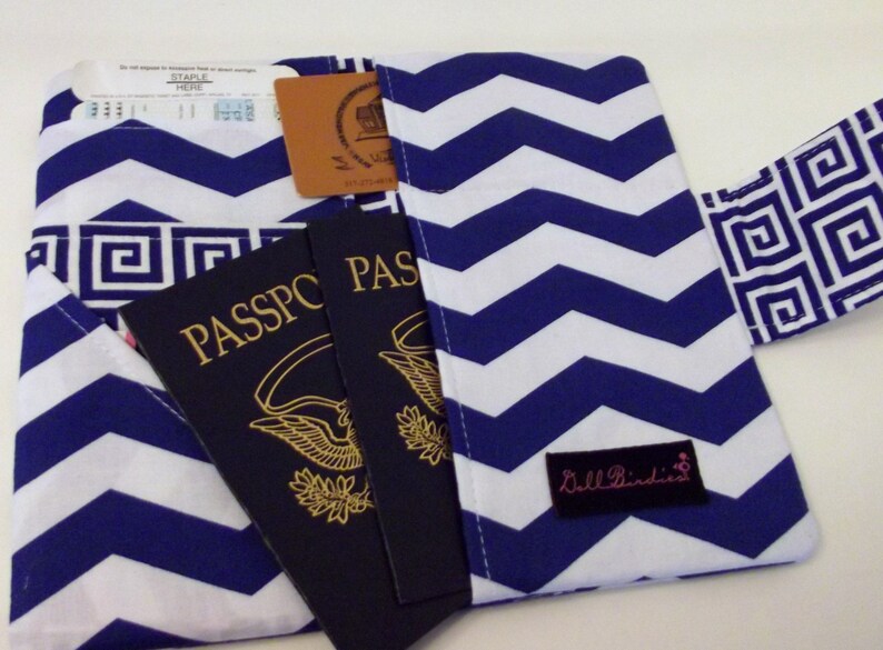 Dollbirdies Long Boarding Pass Passport Wallet Travel Wallet Etsy