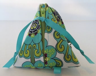 Dollbirdies Original Paci Pouch, Paci Pod, Pacifier Pouch, Pacifier Case, Pyramid Pouch, Triangle Pouch, Zipper Poucjh