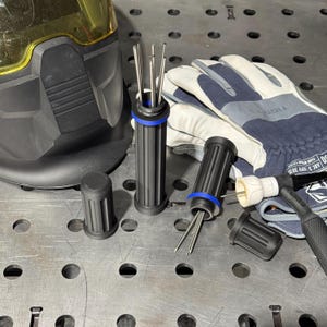 PAR de portaelectrodos de tungsteno / Almacenamiento de electrodos de tungsteno TIG / Almacenamiento de electrodos de tungsteno TIG / Accesorios de soldadura