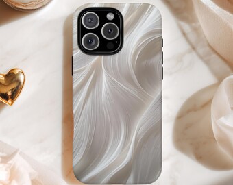 Flowing Silk Phone Case Trendy Chic Cute Gift for Girls Slim Cover for iPhone 16 15 14 13 12 Pro Max Samsung s26 s24 s25 Google Pixel 8 9