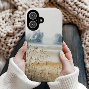 Vintage Fall Wildflower Phone Case Boho Autumn Field Gift Cover for iPhone 17 18 17 16 15 14 Pro Max Samsung s26 s24 s25 Google Pixel 8 9