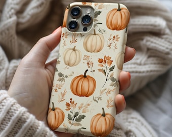 Pumpkin Phone Case Cottagecore Autumn Aesthetic Halloween Case Cover for iPhone 16 15 14 13 12 Pro Max Samsung s26 s24 s25 Google Pixel 8 9