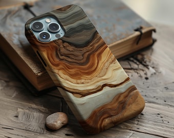 Brown Wood Design Phone Case Nature Forest Lover Gift Print Cover for iPhone 17 16 15 14 13 12 Pro Max Samsung s26 s24 s25 Google Pixel 8 9