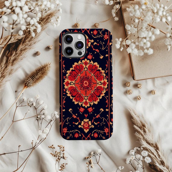 Oriental Carpet Phone Case Persian Style Mediterranean Art Cover