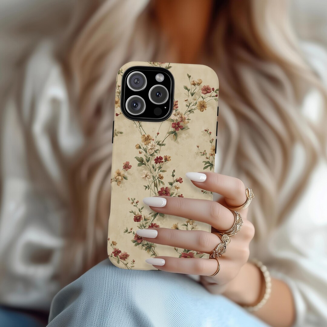 Spring Phone Cases Minimalist Flower Phone Case Spring Floral Pattern Summer Cover for ...