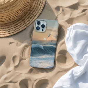 Ocean Beach Phone Case Sunset Atmosphere Nature Maritim Art Cover for iPhone 16 15 14 13 12 11 Pro Max Samsung s23 s24 s25 Google Pixel 8 9