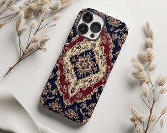 Oriental Pattern Phone Case Persian Carpet Mediterranean Art Cover for iPhone 17 16 15 14 13 12 Pro Max Samsung s26 s24 s25 Google Pixel 8 9