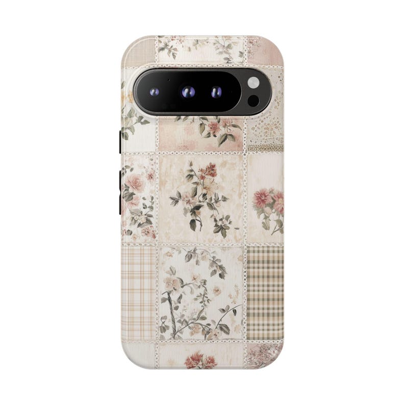 Pattern Patchwork Phone Case Flower Collage Girly Gift Art Cover for iPhone 17 16 15 14 13 12 Pro Max Samsung s26 s24 s25 Google Pixel 8 9 image 8