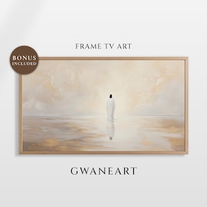 Christian Frame Tv Art, Jesus Walking on Water, Religious Art, Samsung Frame TV Art, Bible Tv Art, Jesus TV Art, Christ Tv, Digital | TV222