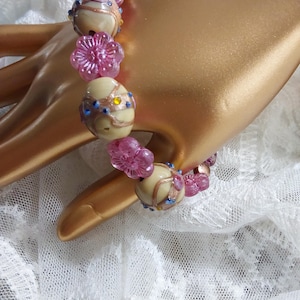 lampwork glass bracelet