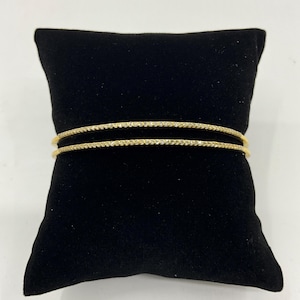 Adjustable Gold-Plated Sterling Silver Diamond Bracelet – Flexible Cuff Bangle with Natural Diamonds, Dainty & Elegant Jewelry