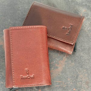 Billetera con mecanismo / Billetera de cuero personalizada / Billetera de cuero personalizada / Billetera de hombre / Tarjetero / Billetera de regalo para el día del padre