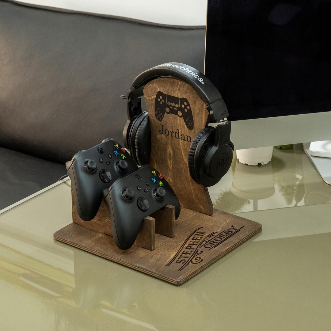 Personalized Gaming Controller Stand, Custom Desk Organizer for Gamer ...