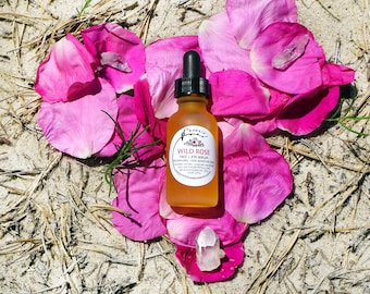 Wild Rose Face Serum for sensitive skin - radiant complexion - 100% organic