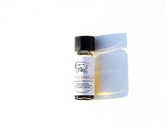 Triple Vanilla Botanical Perfume with fresh infused organic Vanilla beans - 1 ml