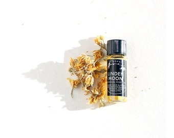 Linden Moon Botanical Perfume - Intoxicating Linden, Jasmine and Woods - Artisan Botanical Perfume - 1ml