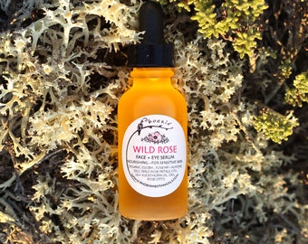 Wild Rose Face Serum for sensitive skin - radiant complexion - 100% organic