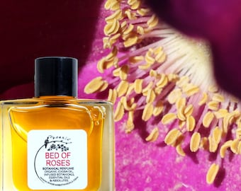 Bed of Roses - decadent soliflore of Wild Seaside Roses - natural perfume - choose your size