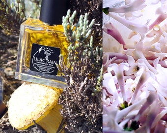 Lilac Rain - Hypnotic Lilac and Spices Botanical Perfume with Vintage Clove + Tobacco - choose your size