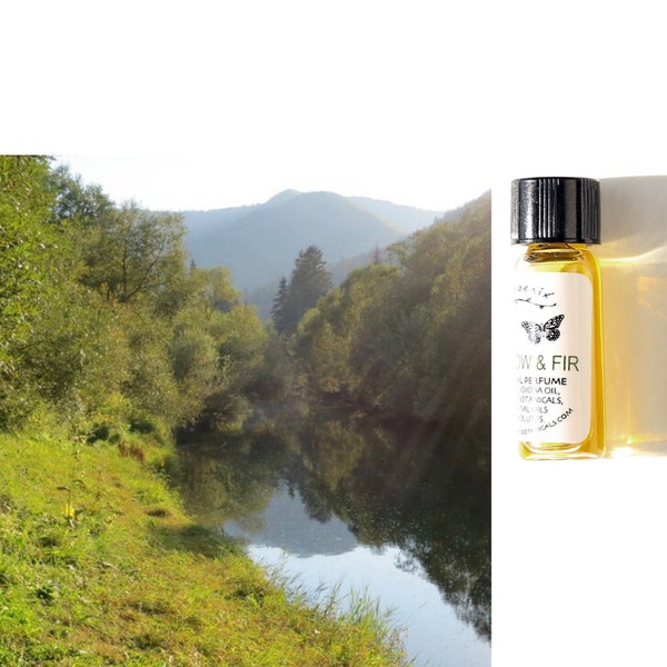 Meadow & Fir -a verdant wildflower fir forest amber - androgynous organic perfume - 1ml