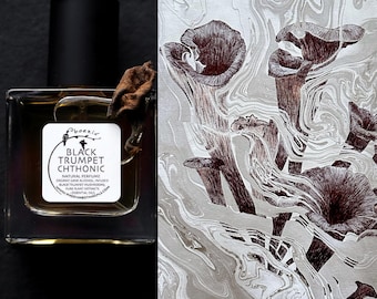 Black Trumpet Chthonic - a delightful mushroom infused gourmand soliflore - 100% natural perfume