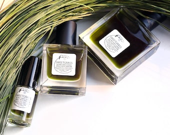 Sweetgrass Single Note Perfume Mist for Sacred Space and Sweet Energy  - spray bottle - choose your size