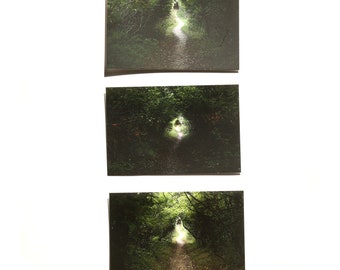 Paths - Summer - Series 1 - postcard size art prints - choose one or set of 3