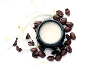 LOW STOCK - Cafe Gardenia Butter - antioxidant, toning, nourishing skin moisturizer 2/3 oz - 20g violet glass jar