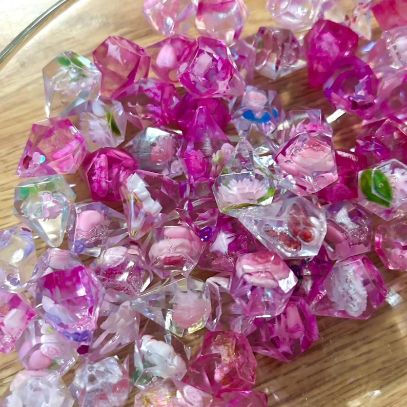 Fairy Trinkets for Trading Flower Trinkets for Ren Fair Trinket Trading Pink Tiny Trinkets Fae Trinket Trading Fairy Wedding Favors image 3