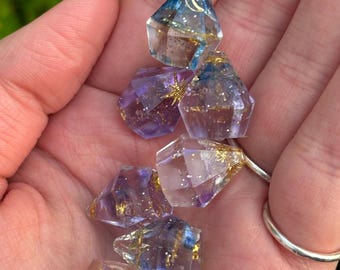 Purple Galaxy Trinkets Moon Trinket Star Trinket for Trading Ren Fair Trinket Trade DnD Trinkets Blue Tiny Trinkets Cosmos Trinket Trading