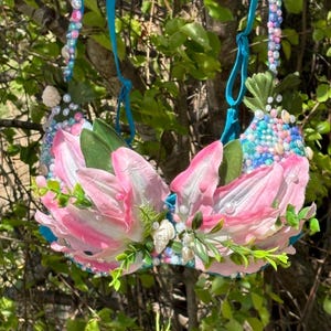 Custom Mermaid Top Sequin Mermaid Bra for Mermaid Cosplay Colorful Mermaid Top Mermaid Accessory for Mermaid Costume