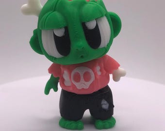 Flexi Zombie • 3D Printed Articulated Fidget Toy • Halloween Desk Decor