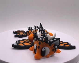 Flexi Monarch Butterfly Dragon - Articulated fidget toy - Baby Dragon